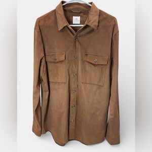 7 Diamonds Shirt Jacket Men’s L Brown camel Like new